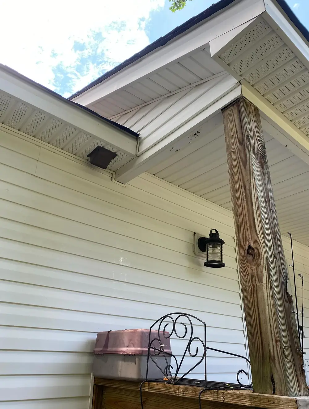 Porch & Soffit Refresh, Grandy, after cleaning by Top Shelf OBX