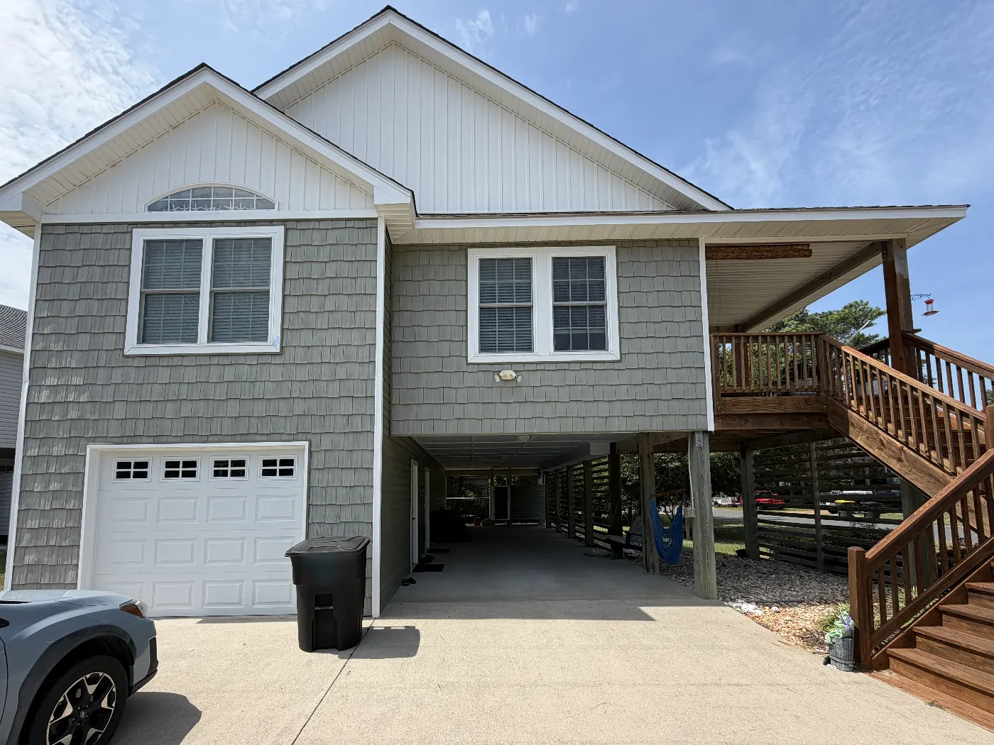 Roofline Lighting, Outer Banks, before install