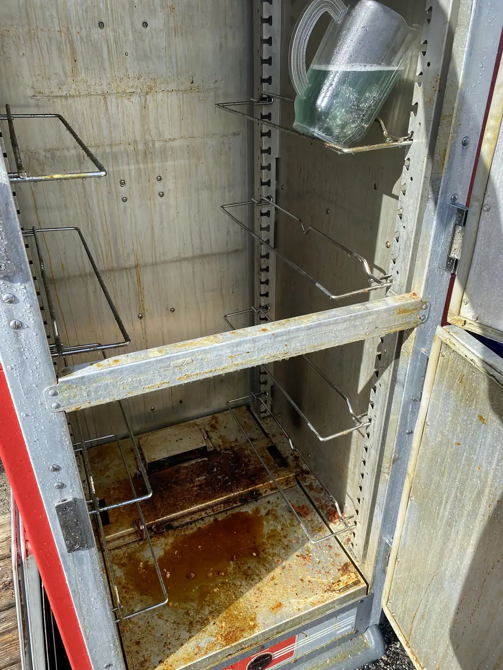 Warming Cabinet Restoration, Restaurant equipment, before cleaning