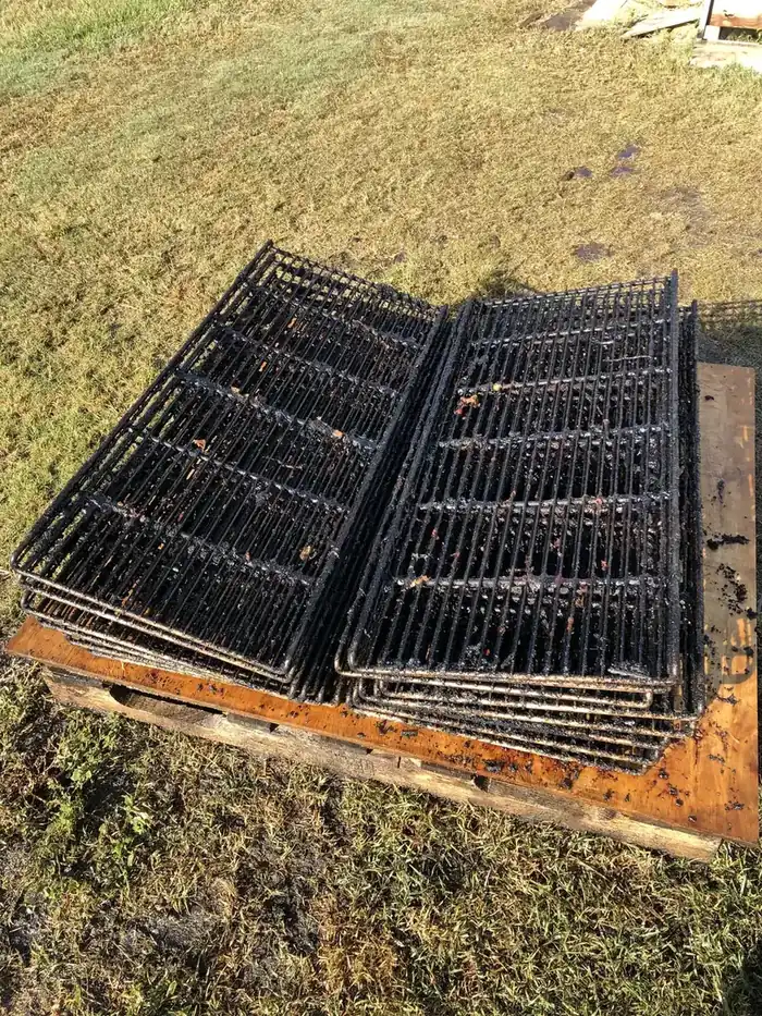 BBQ Smoker Deep Clean, Commercial equipment, before cleaning