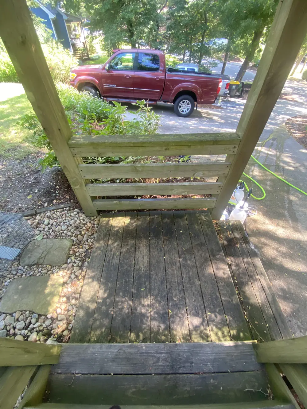 Upper Step Landing, Outer Banks, before cleaning